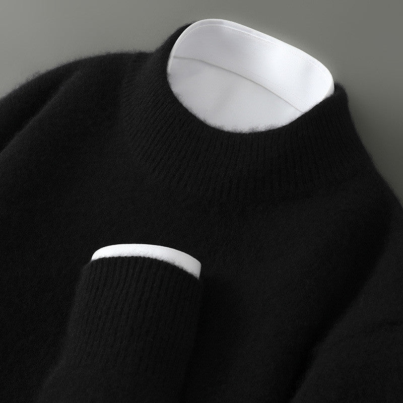 Michael - Herren Strickpullover mit Rundhalsausschnitt