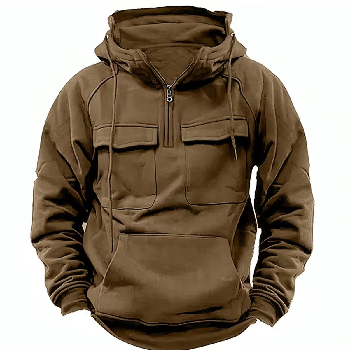Leon - Herren Hoodie mit Brusttaschen und Kapuze