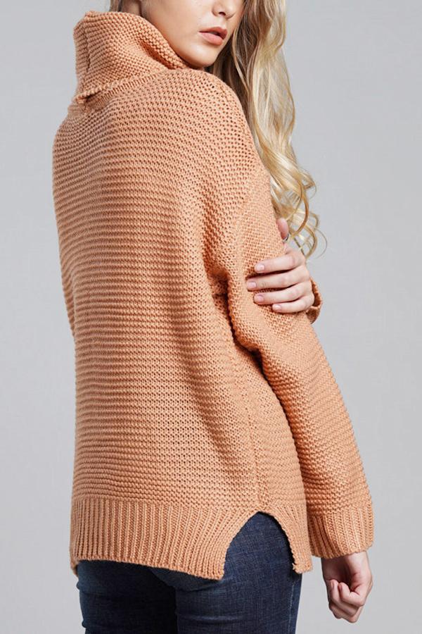 Lunara – Damen Rollkragen Strickpullover