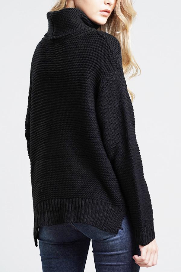 Lunara – Damen Rollkragen Strickpullover