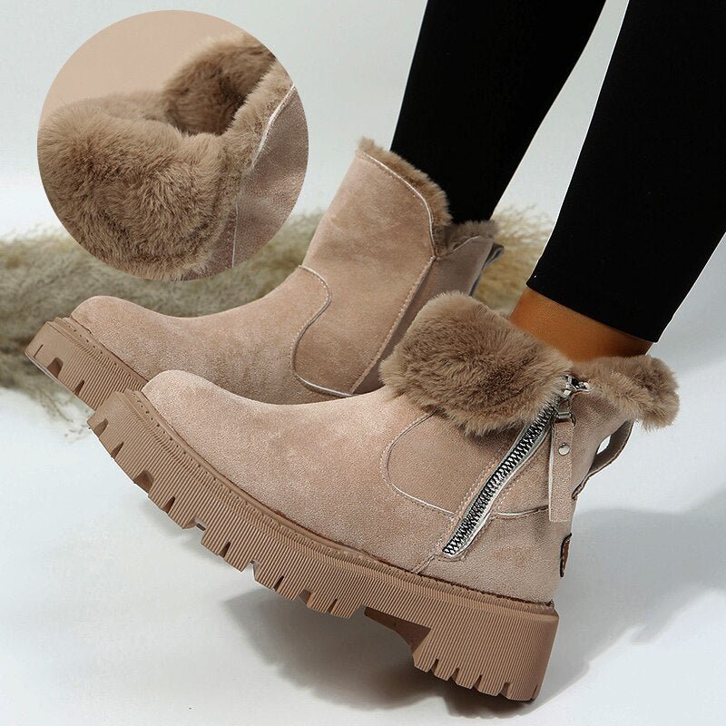Amira - Damen Winterboots mit Reißverschluss