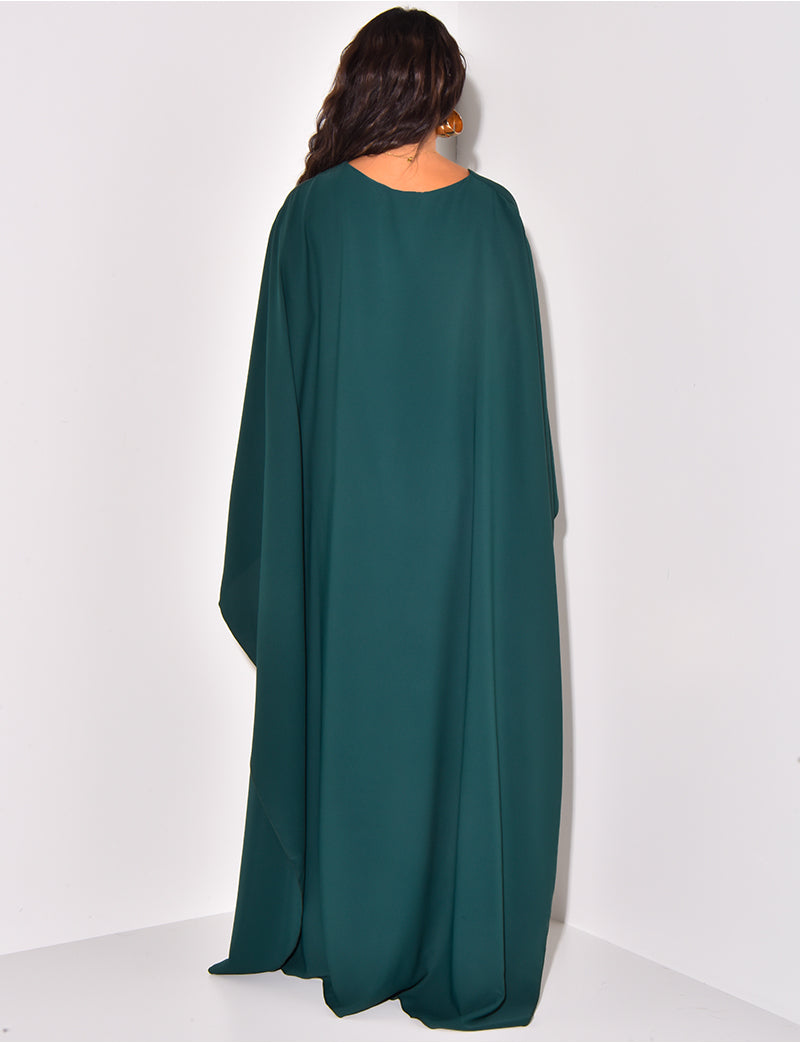 Amira – Maxikleid Damen mit Cape-Ärmeln