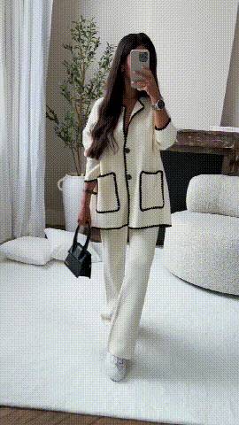 Sophia - Damen Zweiteiler mit Strickjacke