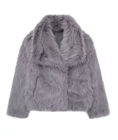 Amelie – Kuschelige Kunstfelljacke Damen