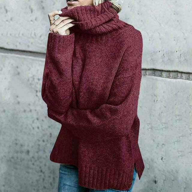 Elena – Damen Wolle Rollkragenpullover