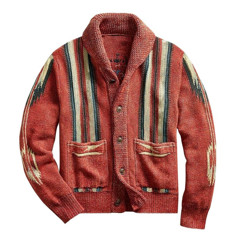 Milan – Gemusterte Strickjacke Herren