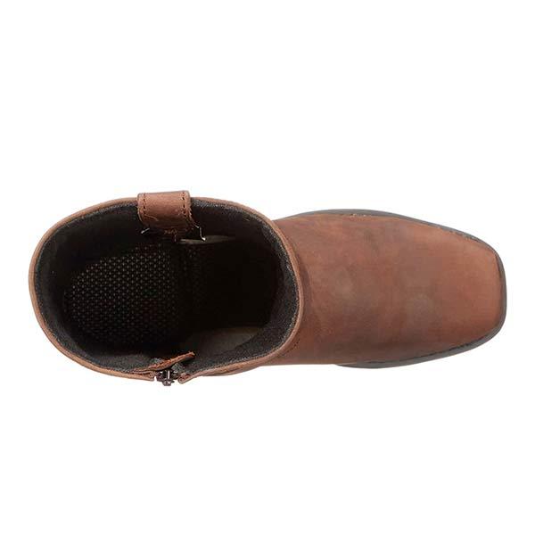 Felix - Herren Lederstiefel im Biker-Stil mit Riemen