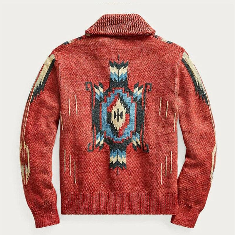 Milan – Gemusterte Strickjacke Herren