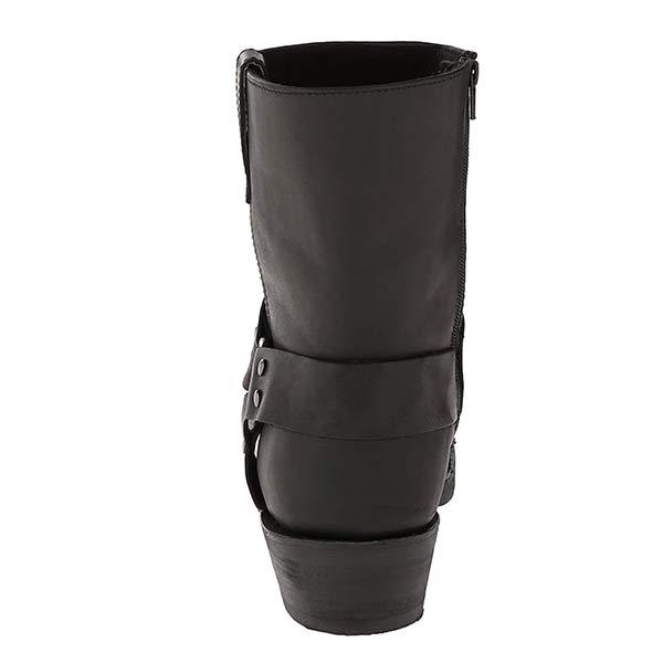 Felix - Herren Lederstiefel im Biker-Stil mit Riemen