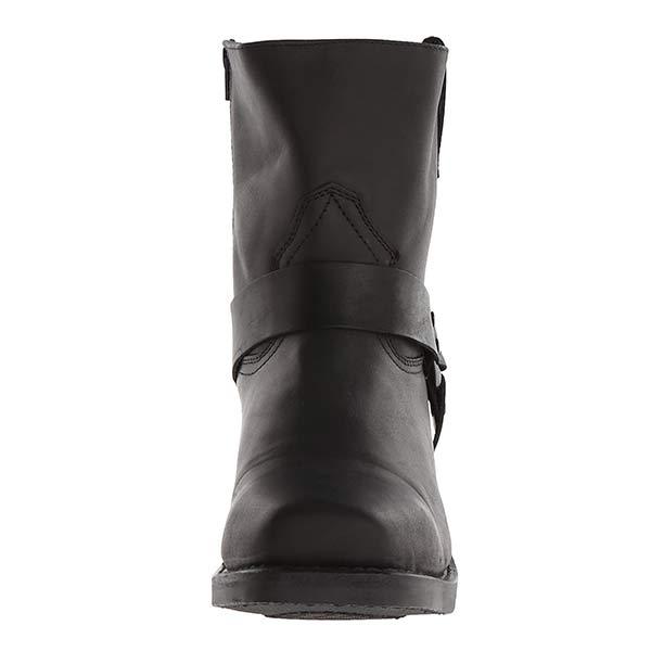 Felix - Herren Lederstiefel im Biker-Stil mit Riemen