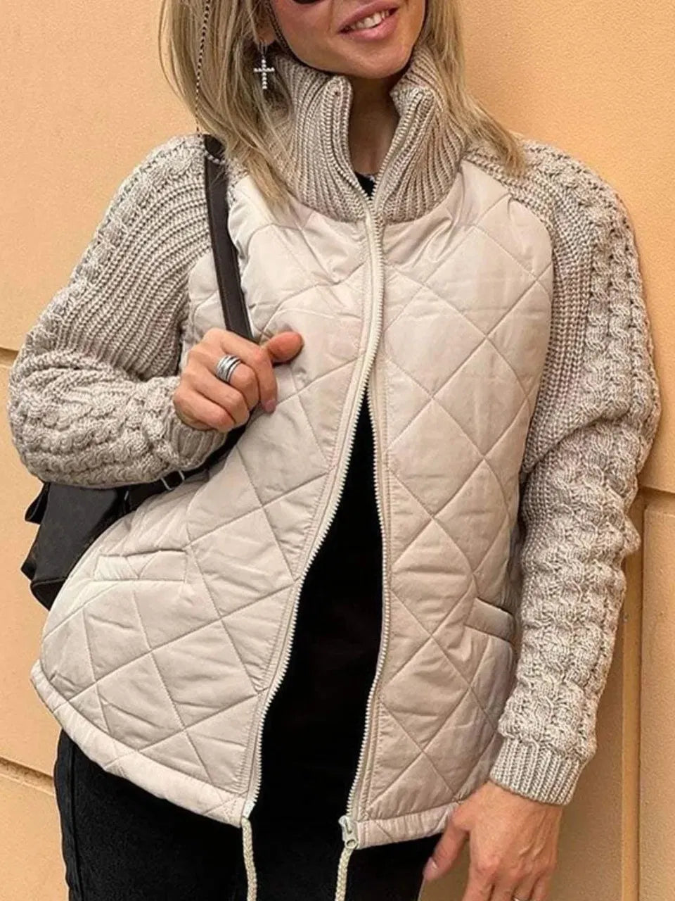 Klara – Stepp-Strick Hybridjacke Damen