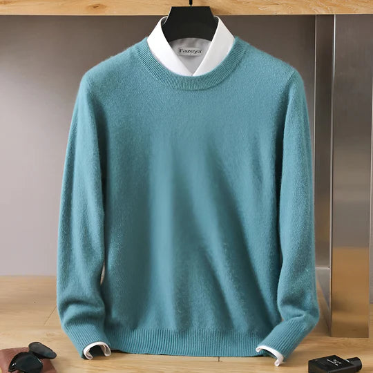 Luca - Herren kaschmir Pullover mit Rundhalsausschnitt