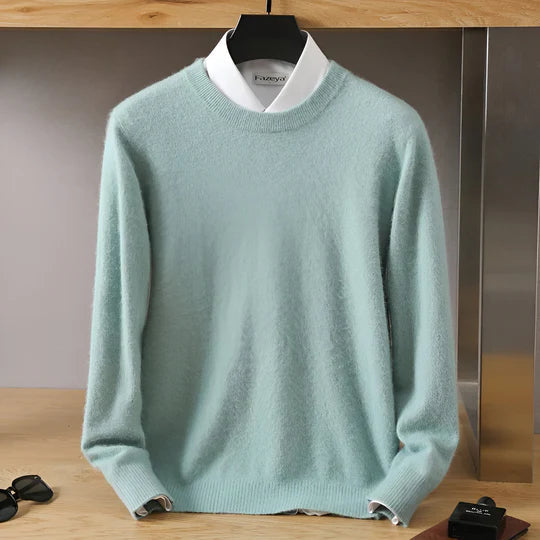 Luca - Herren kaschmir Pullover mit Rundhalsausschnitt