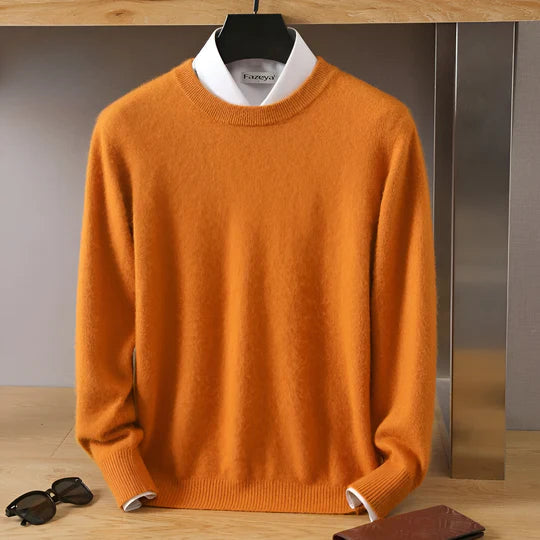 Luca - Herren kaschmir Pullover mit Rundhalsausschnitt