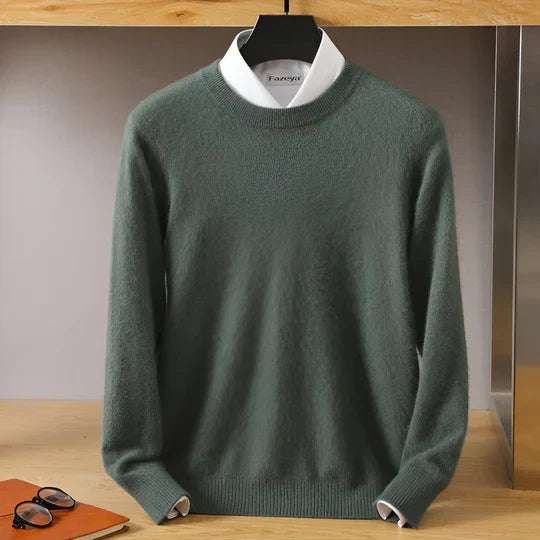 Luca - Herren kaschmir Pullover mit Rundhalsausschnitt