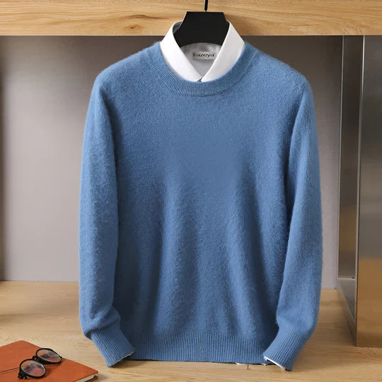 Luca - Herren kaschmir Pullover mit Rundhalsausschnitt