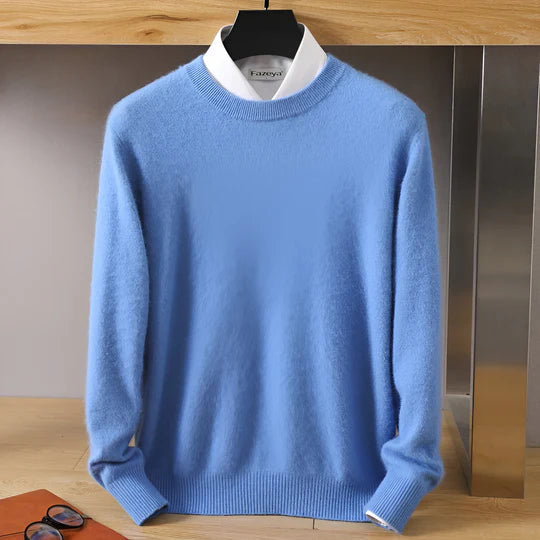 Luca - Herren kaschmir Pullover mit Rundhalsausschnitt