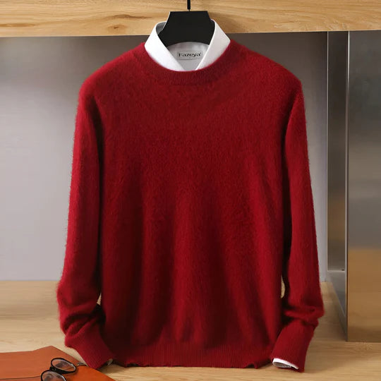 Luca - Herren kaschmir Pullover mit Rundhalsausschnitt