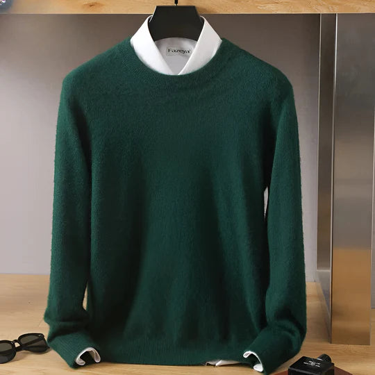 Luca - Herren kaschmir Pullover mit Rundhalsausschnitt