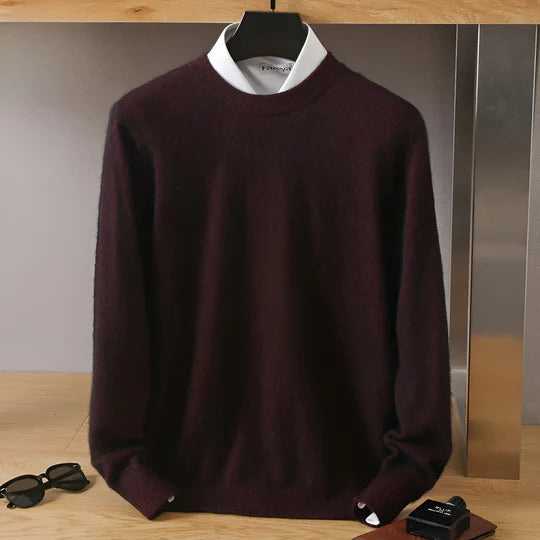 Luca - Herren kaschmir Pullover mit Rundhalsausschnitt