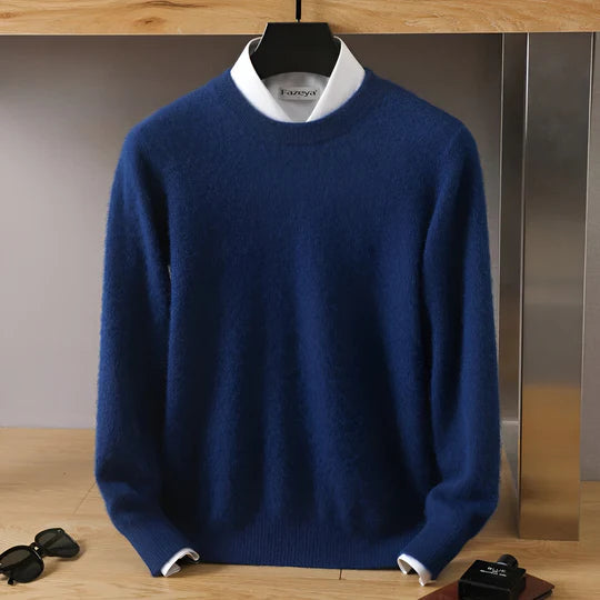 Luca - Herren kaschmir Pullover mit Rundhalsausschnitt
