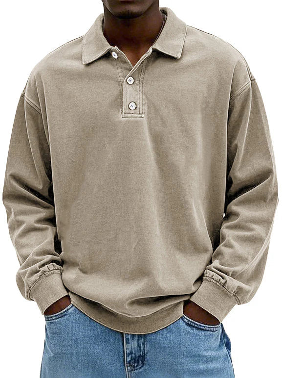 Max - Herren Poloshirt Langarm