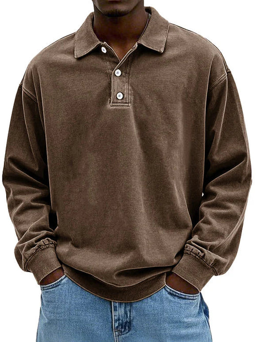 Max - Herren Poloshirt Langarm