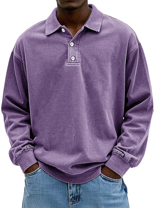 Max - Herren Poloshirt Langarm