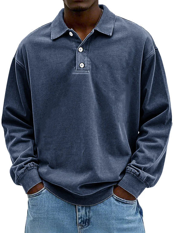 Max - Herren Poloshirt Langarm
