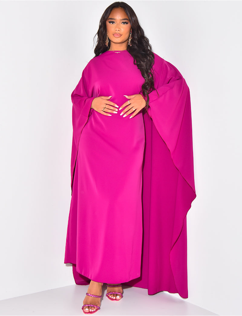 Amira – Maxikleid Damen mit Cape-Ärmeln