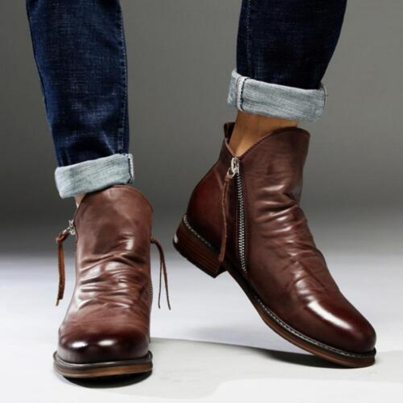 Jhin – Elegante Herren Stiefeletten mit Reißverschluss