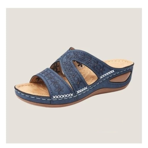 Mila – Komfort-Pantolette mit floralem Muster