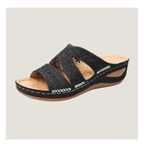 Mila – Komfort-Pantolette mit floralem Muster