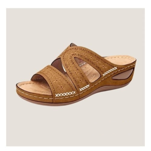 Mila – Komfort-Pantolette mit floralem Muster