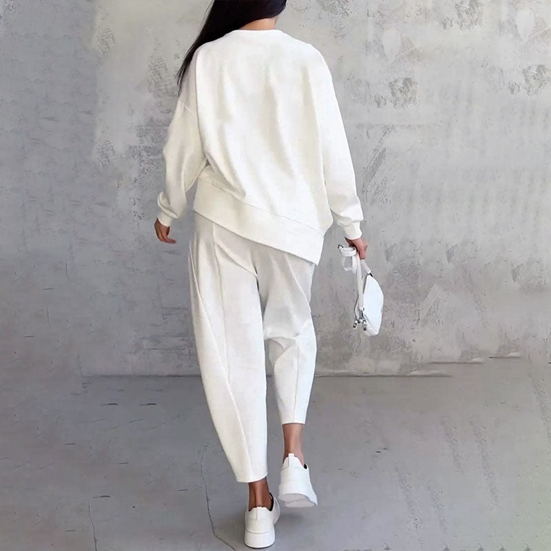 Elena - Damen Zweiteiler Set mit Longsleeve und Hose
