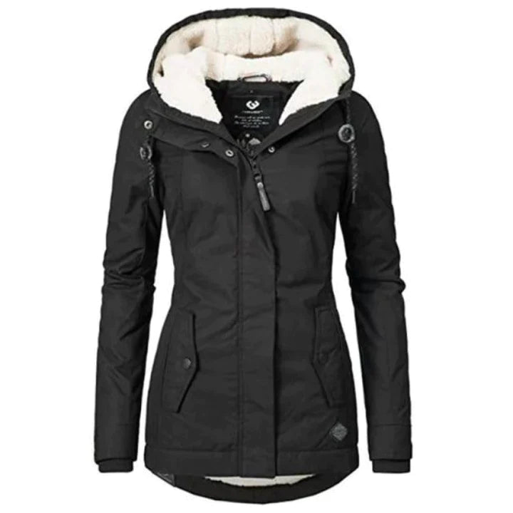 Laura - Damen Winterjacke mit Kapuze