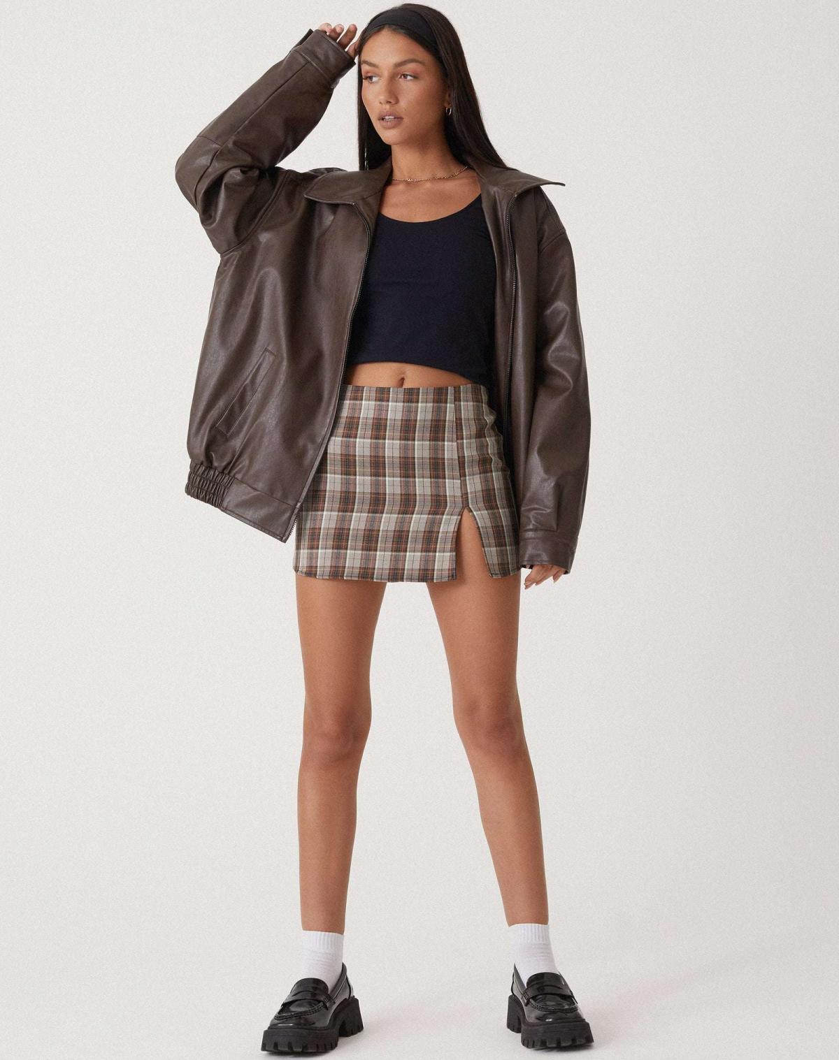 Siena – Oversize Kunstlederjacke Damen