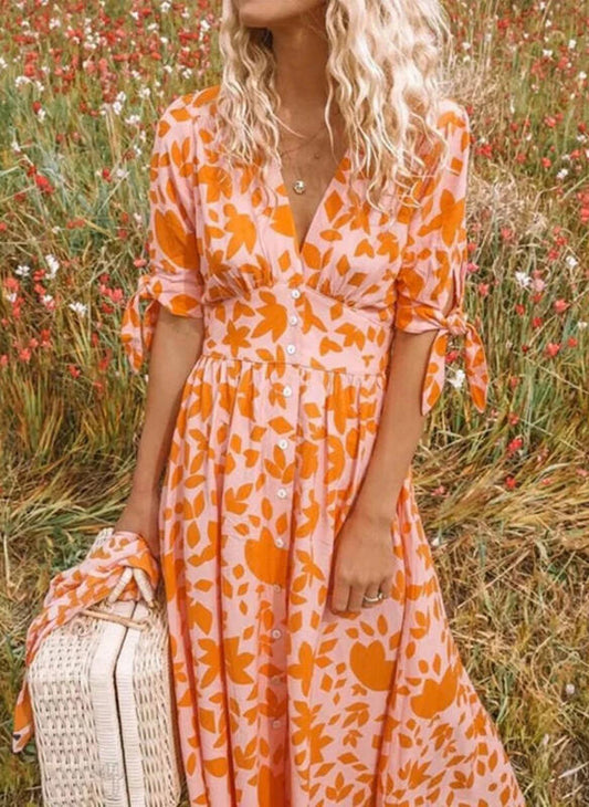 Makenna | Kleid mit Rüschensaum