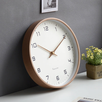 Natural Wood Silent Wall Clock