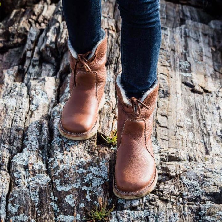 Sofia – Gefütterte Leder-Winterstiefel Damen