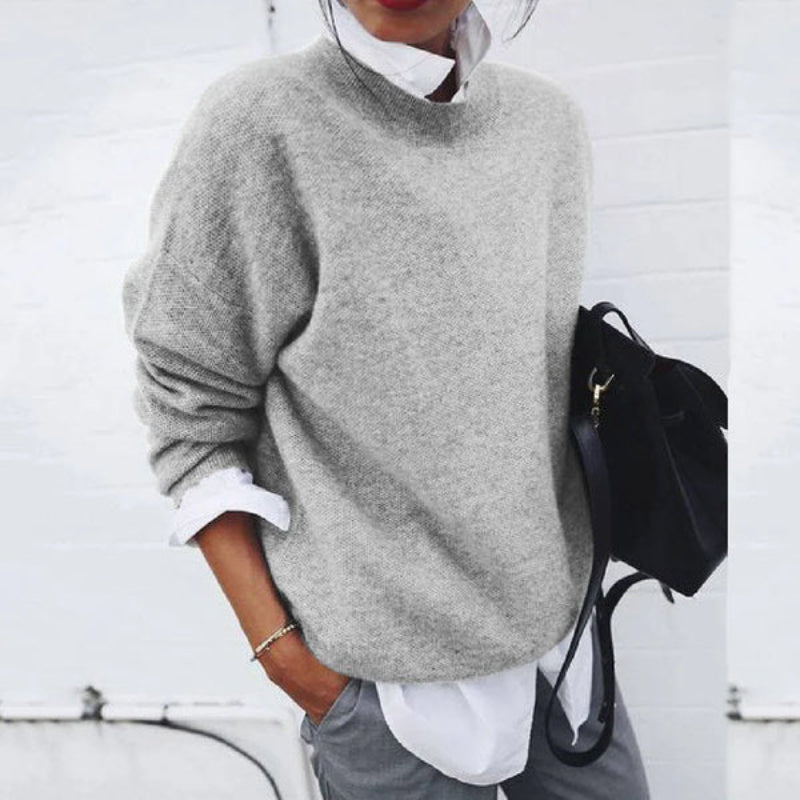 Emma – Damen Kaschmir-Pullover mit Rundhalsausschnitt