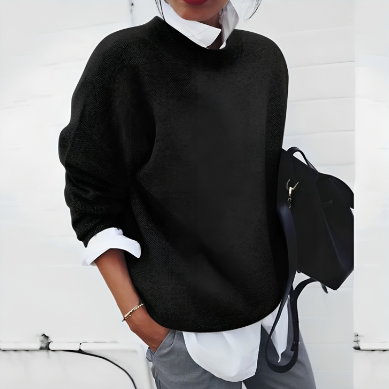 Emma – Damen Kaschmir-Pullover mit Rundhalsausschnitt
