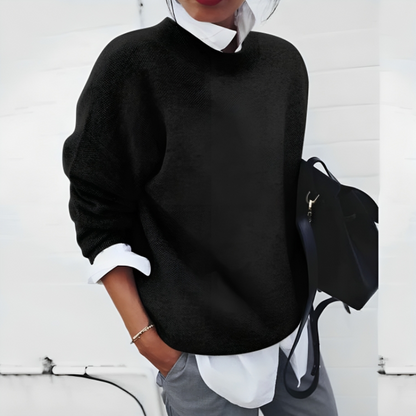 Emma – Damen Kaschmir-Pullover mit Rundhalsausschnitt