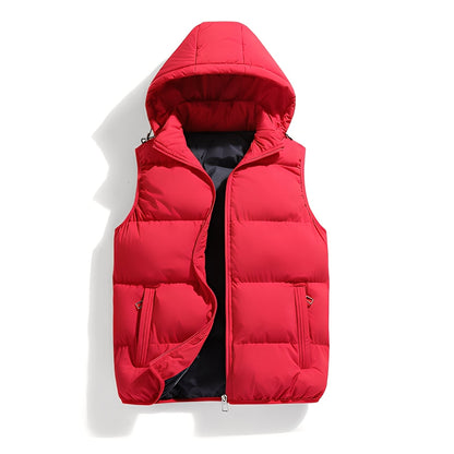 Logan – Hooded Quilted Puffer Vest for Men