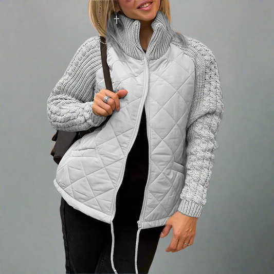 Orianna – Steppjacke mit Strickärmeln