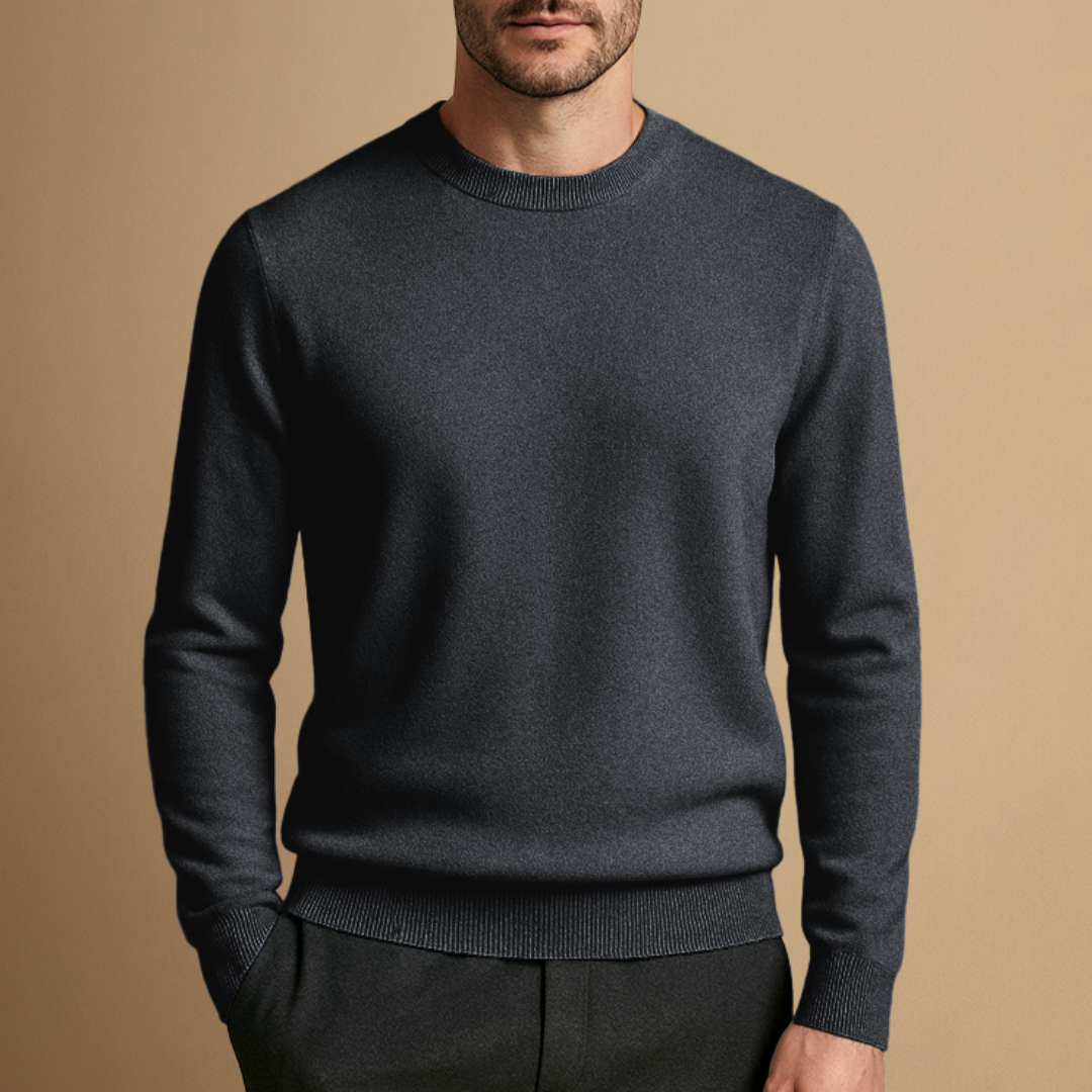 Finn – Klassischer Feinstrick Pullover für Herren