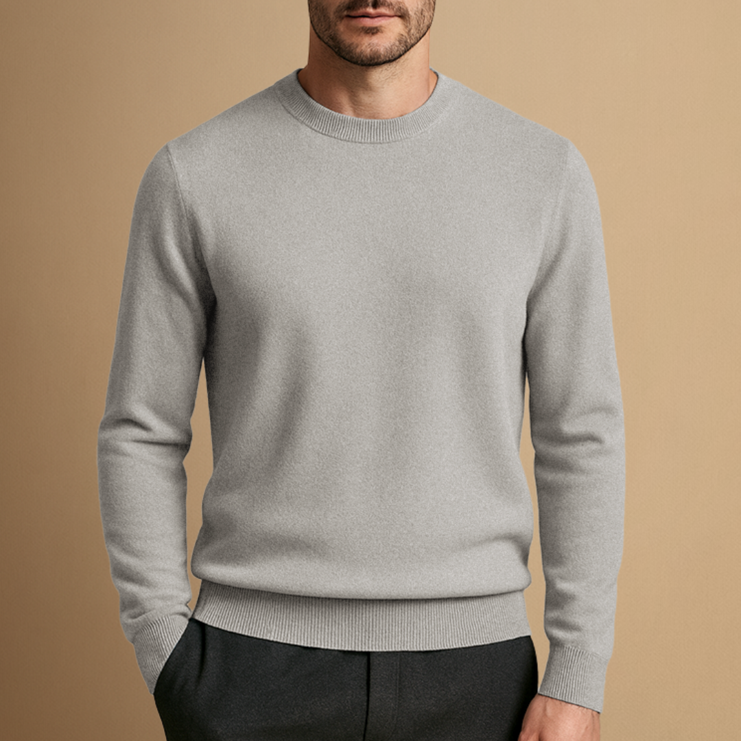 Finn – Klassischer Feinstrick Pullover für Herren