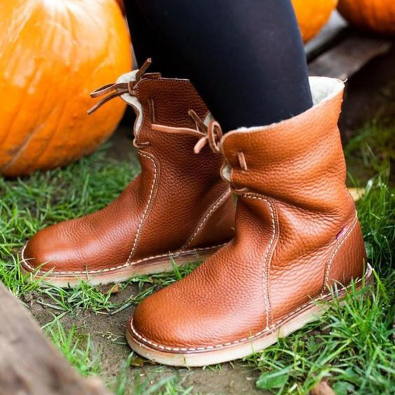 Sofia – Gefütterte Leder-Winterstiefel Damen