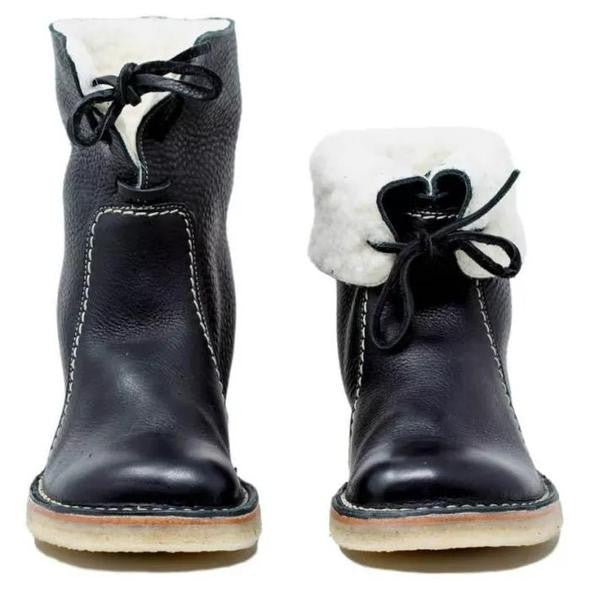 Sofia – Gefütterte Leder-Winterstiefel Damen