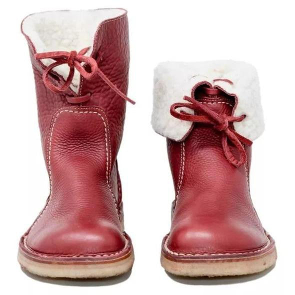 Sofia – Gefütterte Leder-Winterstiefel Damen